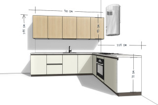Bucătărie pe Colț 300/225